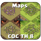 Best Maps COC TH 8 icon