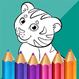 ColorSwipe - Animals Coloring Book for Kids icon