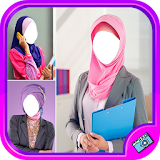 Formal Hijab Fashion Photo Montage icon