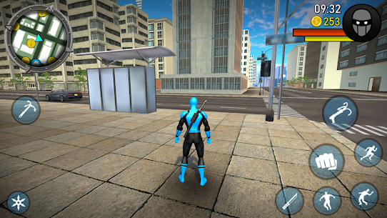 Blue Ninja : Superhero Game Mod Apk (pièces d'or illimitées) 4