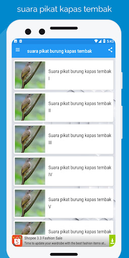 suara pikat kapas tembak Screen 2