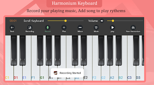 Harmonium Keyboard