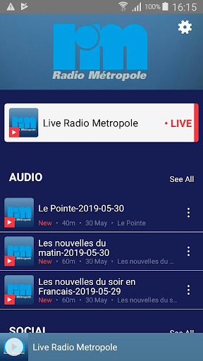 Radio Métropole Screen 3