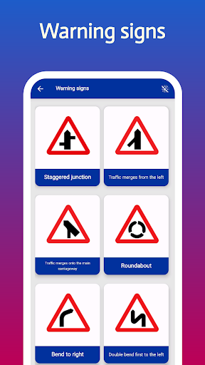 RoadSignLearn Screen 2