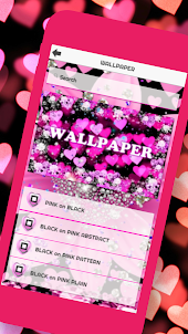Glitter Wallpaper : Black Pink
