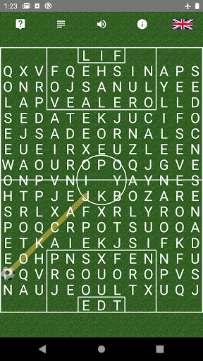 Words search: Verbal Football Screen 2