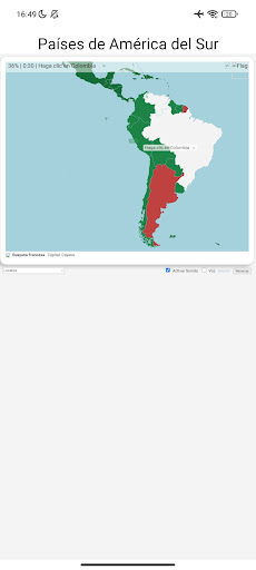 Países de América del Sur Screen 3