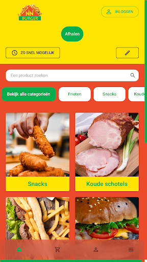 Android application Nini Burger screenshort