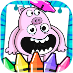 Chef Pigster coloring Book Pig