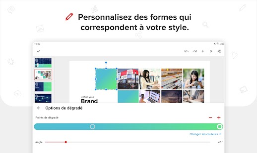 Zoho Show: Outil présentation Capture d'écran