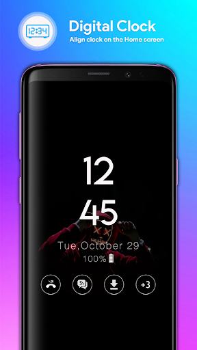 Android application Always on Display Clock Faces screenshort