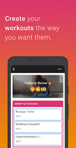 Android application MYGYM Training DE screenshort