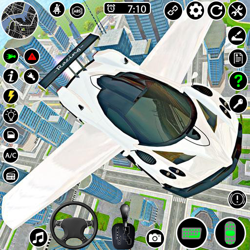 Flying Car Game driving 4.4 Icon