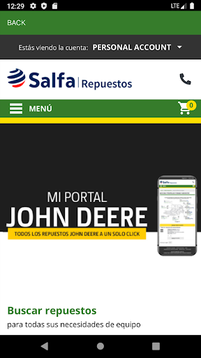 Mi Portal John Deere Salfa Screen 2