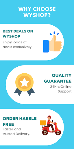 Android application Wyshop App screenshort