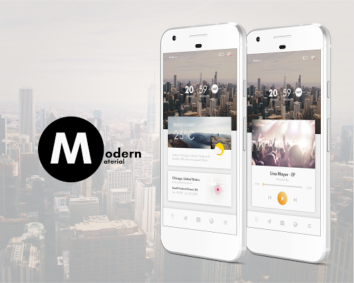 Modern Material Theme for KLWP