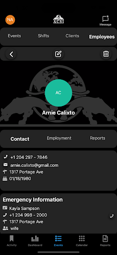 Android application AC Security screenshort