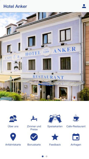 Android application Hotel Anker screenshort
