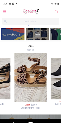Android application Katy Lynn Boutique screenshort