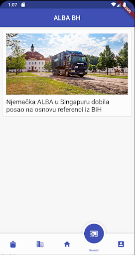 Android application ALBA BH screenshort
