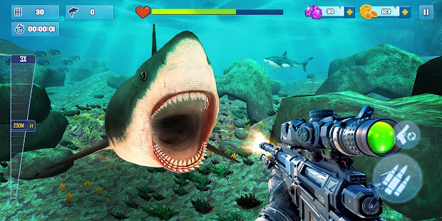 Shark Hunter Survival Shooter apkdebit screenshots 4