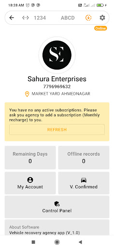 Android application Sahura Enterprises screenshort