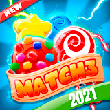 Sweet Sugar Match 3 - Free Candy Smash Game icon