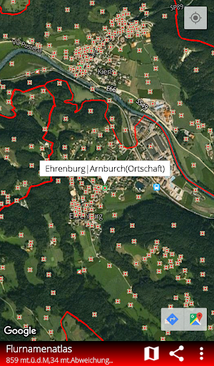Android application Flurnamenatlas screenshort