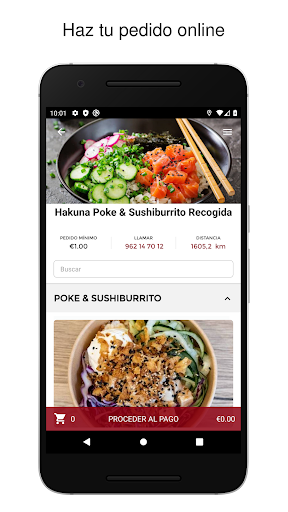 Android application Hakuna Poke & Sushiburrito screenshort
