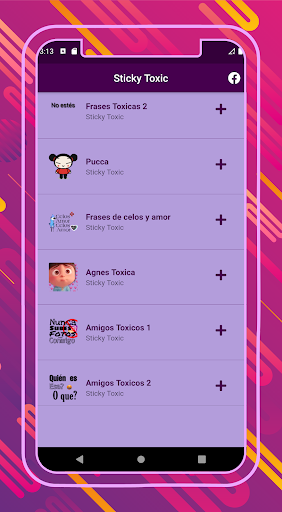 Stickers Tóxicos para novios.