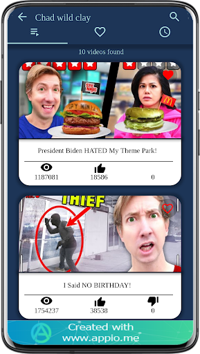 Chad Wild Clay Video App