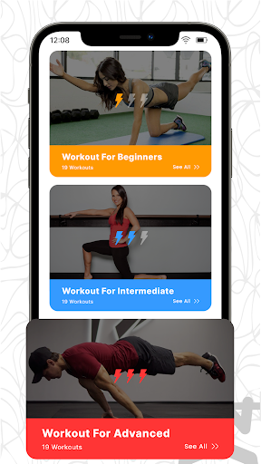 Android application Beginner Workout at Home screenshort