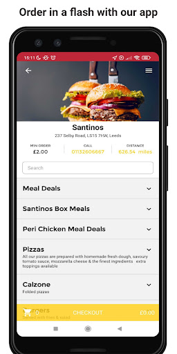 Android application Santinos screenshort