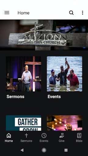 Android application Mt. Zion Christian Church screenshort
