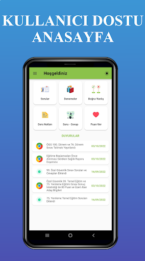 Android application Özel Güvenlik Soruları Güncel screenshort