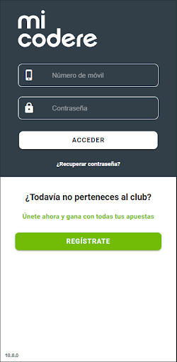 Android application Mi Codere screenshort