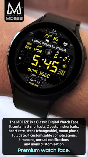 MD112B Digital watch face Screen 2