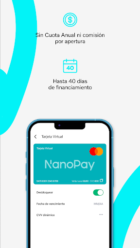 NanoPay-Tarjeta de crédito MCI Screen 3