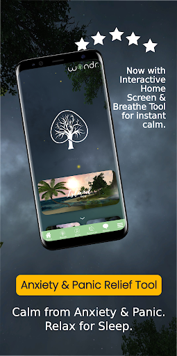 Android application Wandr. -Anxiety & Panic Relief screenshort