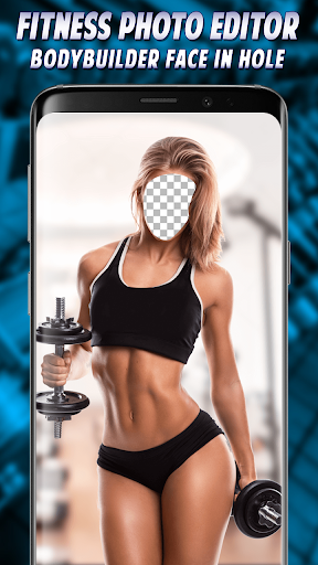 Fitness Photo Editor Bodybuilder Face In Hole
