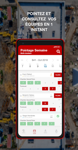 Android application IBAT TEMPS screenshort