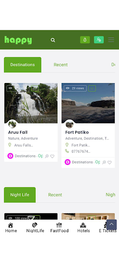 Android application Happy screenshort