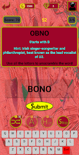 Unscramble Word: Music Artists