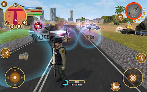 Miami Crime Police v2.7.9 Mod (Unlimited MONEY + WEAPON + EXPERIENCE) Apk