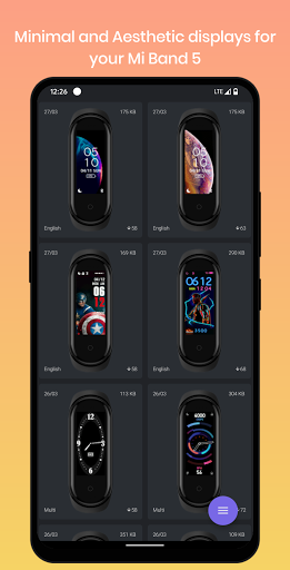 Screenshot of Mi Band 5 Watch Faces