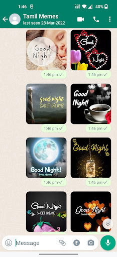 Good Night Stickers Screen 2