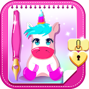 Unicorn Diary with Lock  Icon