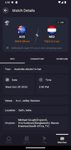 Khel Now: Live Sports News Screen 2