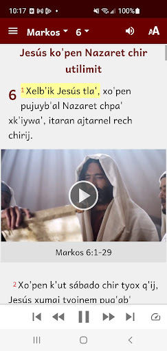 Kiche, Cunén Bible Screen 2
