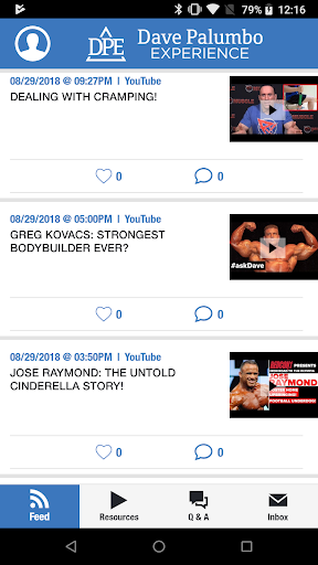 Android application Dave Palumbo screenshort